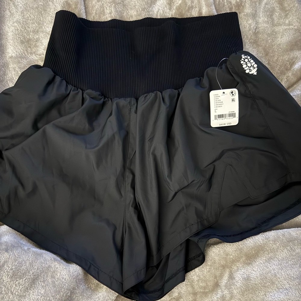 FP Movement Carpe Diem Shorts Lightweight Moisture-Wicking Elastic Waistband